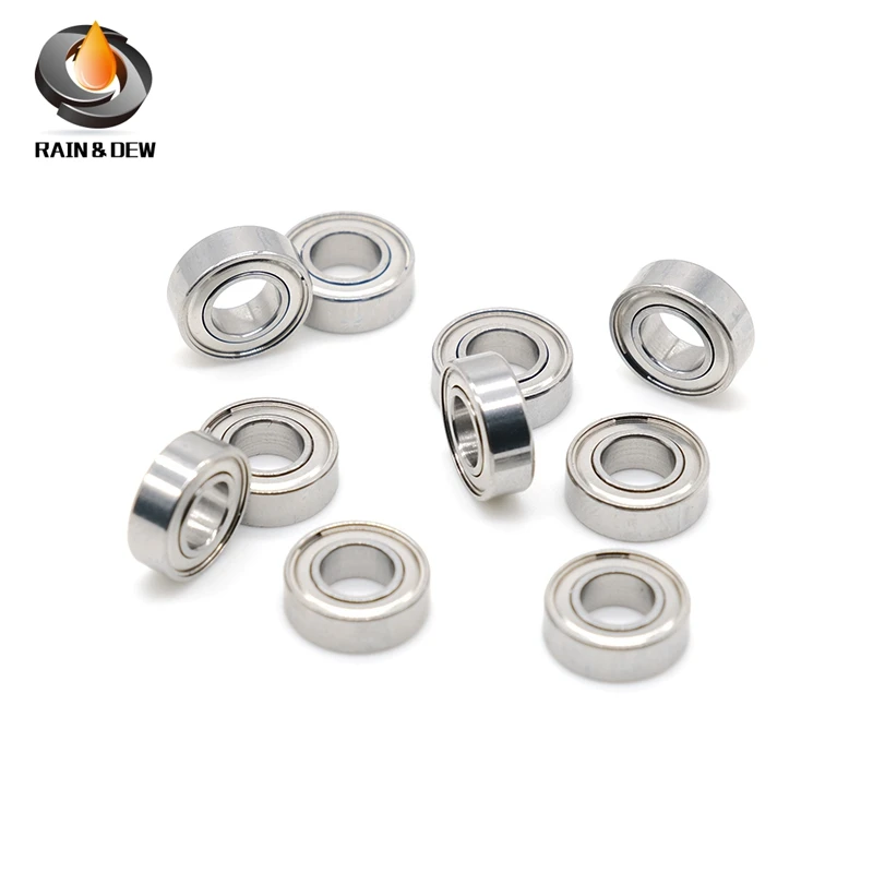 

SR166ZZ Bearing ABEC-7 (10PCS) 3/16"x3/8"x1/8" inch Miniature Stainless Steel SR166 ZZ Ball Bearings RC Model Parts