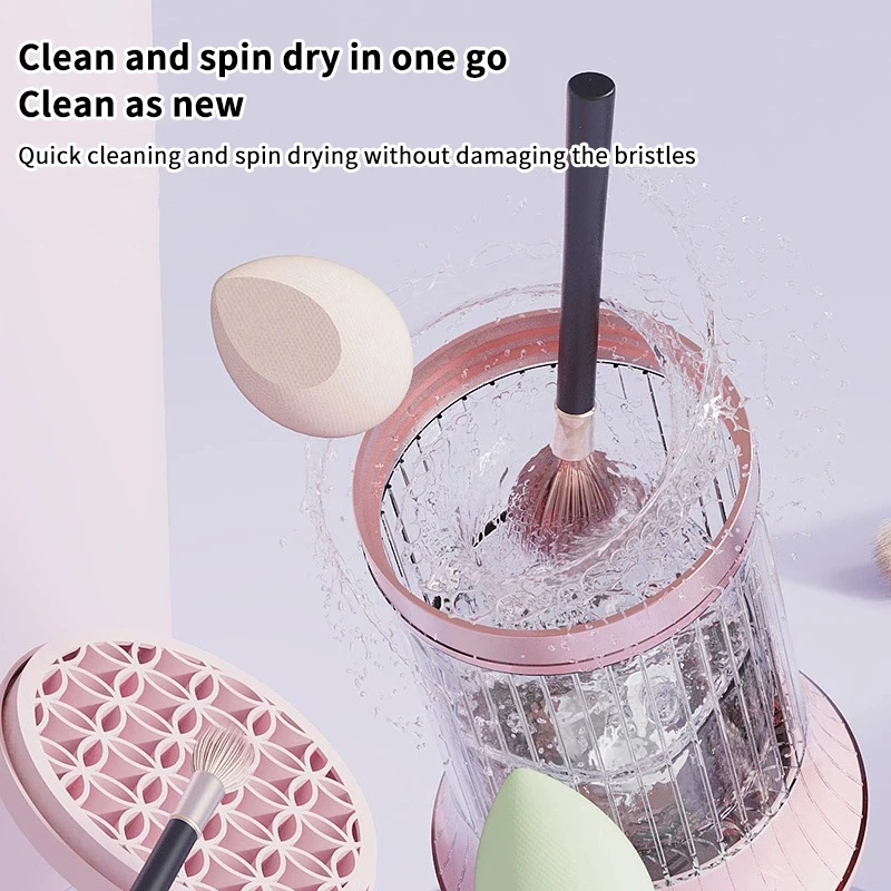 다기능 건조 액세서리 메이크업 브러쉬 클리너 충전식 화장품 브러쉬 클리너 기계 메이크업 브러쉬 청소 도구