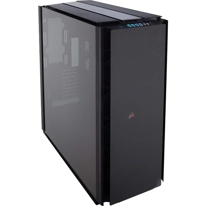 Hot salesObsidian Series 1000D Super-Tower Case, Smoked Tempered Glass, Aluminum Trim, Integrated Commander PRO fan and lighting