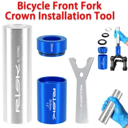 Bicycle Front Fork Crown Installation Tool Bike Headset Race Tool Practical Bike Crown Race Setting Installation Tool