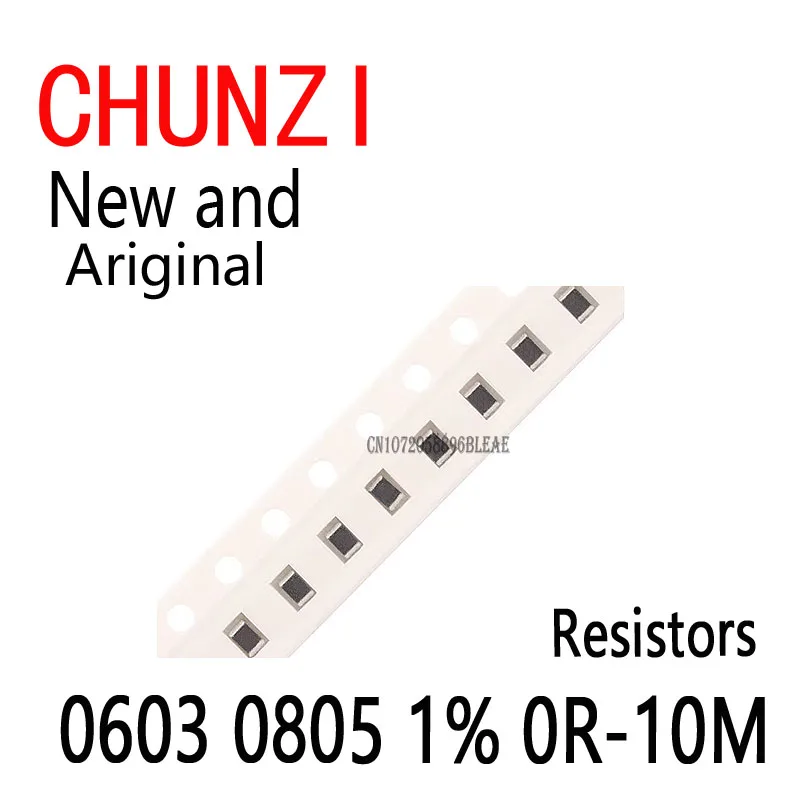 1500Pcs/Set  (60Values × 25Pcs)  SMD Resistors Assorted Set Ohm High Precision Film Chip Resistance Kit  0603 0805 1% 0R-10M