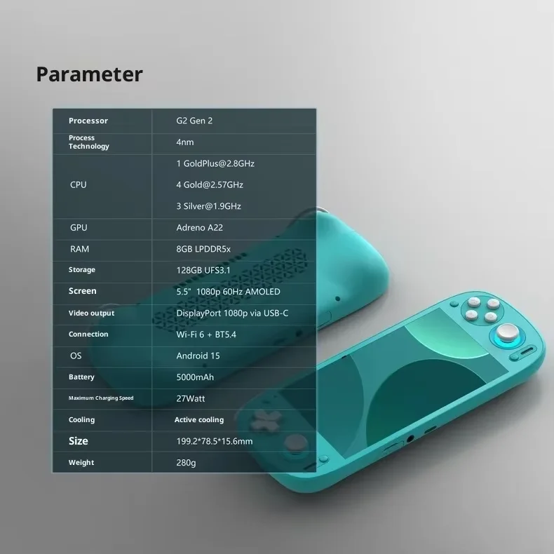 Retroid Pocket G2 consola de juegos portátil Retro consolas de videojuegos RP G2 8 + 128G Android 15 pantalla RP5 de 5,5 pulgadas 512G PS2 regalo