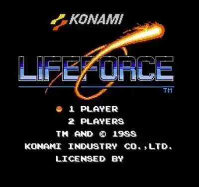 Tarjeta de juego Life Force de 60 pines, región gratuita para reproductor de videojuegos de 8 bits