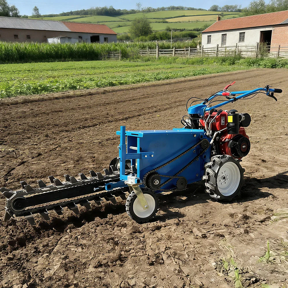 Customized 8.5kw Max Depth 600mm 1200mm EPA EU5  Small Chainsaw Trencher Machine for Agricultural Use