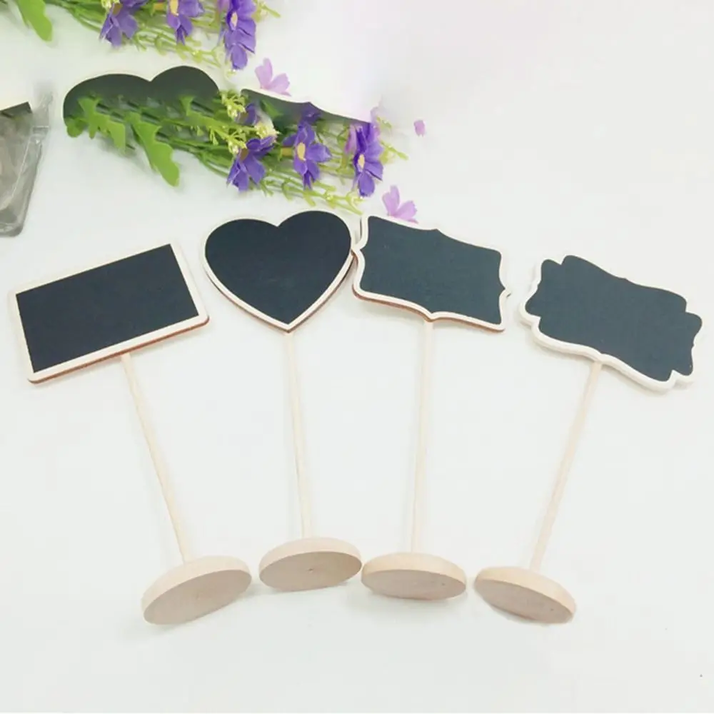 New Wooden Wood Message Board Labels Mini Message Sign Board Table Decoration Creative Chalkboard Wedding Birthday Party
