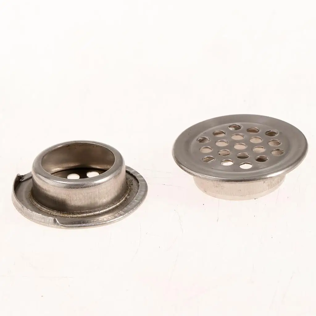 High Quality Stainless Steel Round Vent Mesh Air Louver Cover for Cabinet Kitchen Cupboard Moisture Control