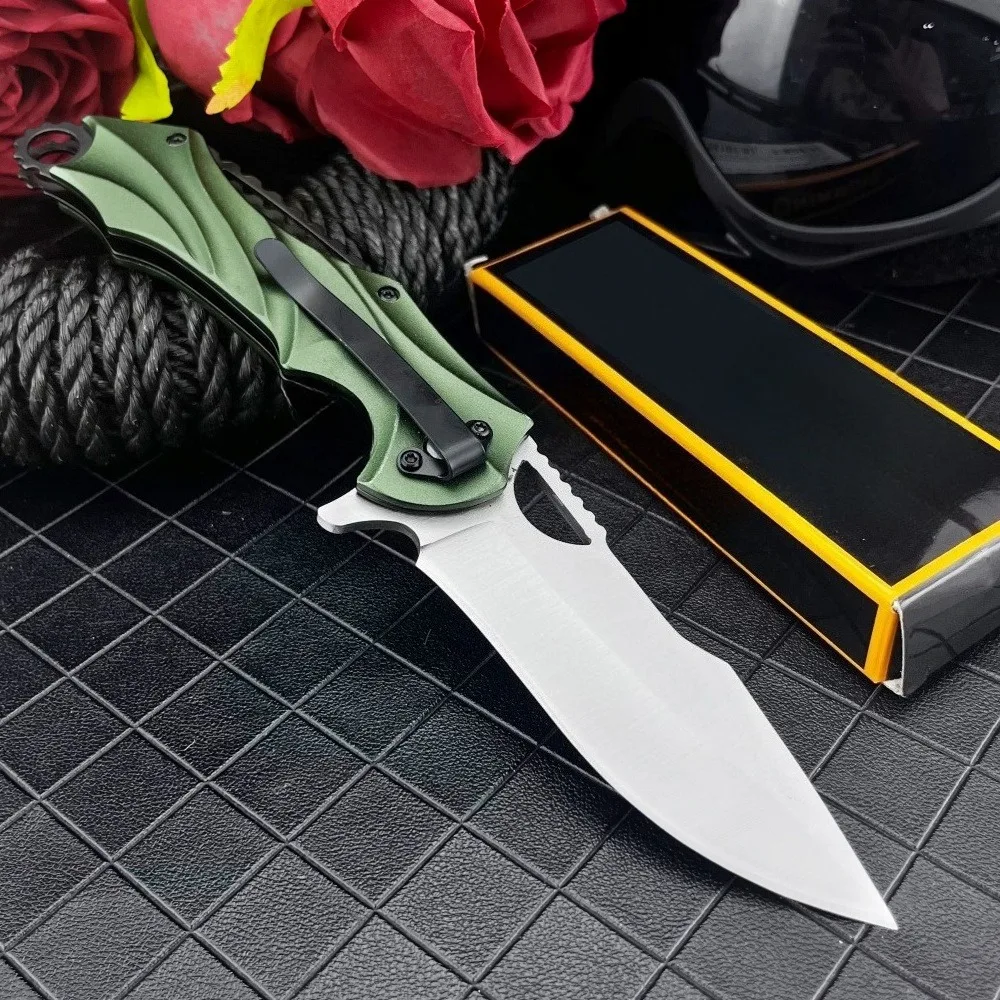 Couteau pliant de poche extérieur CJH420 de haute qualité, lame 440C, manche en aluminium, outils d'aventure EDC, couteau de coupe Portable de Camping