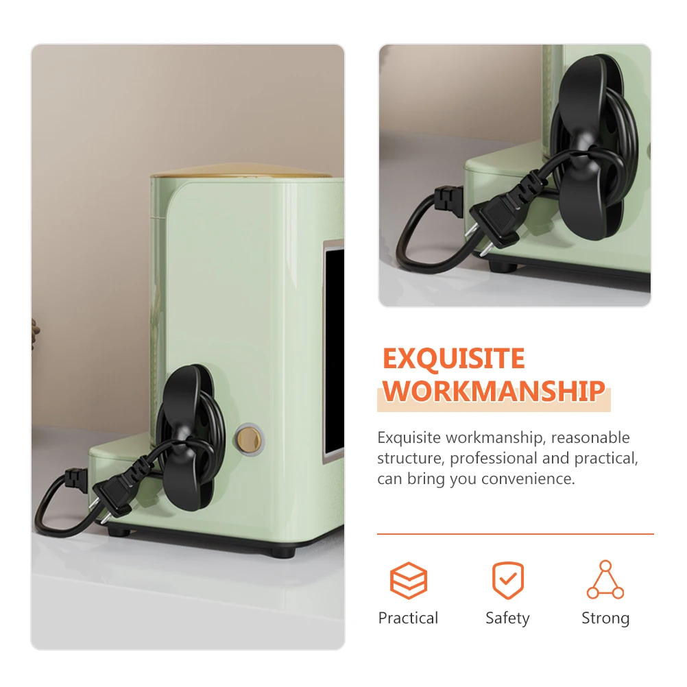 

4Pcs Power Cord Organizer Cable Holder for Kitchen Office Adhesive Cord Keepers for Cables Management Clips Tpu Silicone