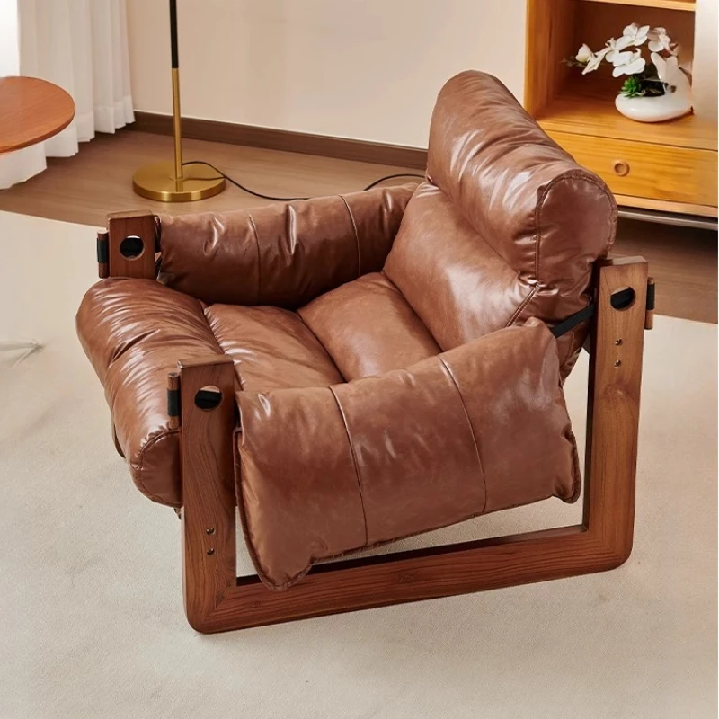 

Simple Luxury Living Room Chairs Wooden Classic Design Relaxing Chairs Oversized Modern Single Fauteuil De Salon Home Furniture