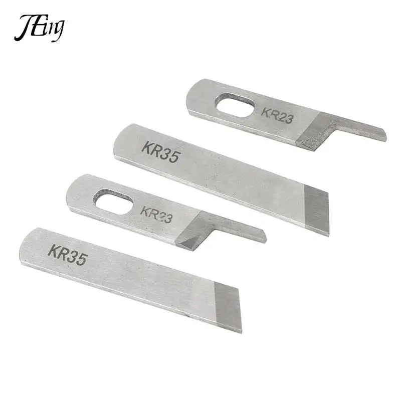 2pcs/set Overlock Sewing Machine KR23 KR35 Upper Down Knife Blade Tungsten Steel Fit For Siruba Pegasus Sewing Machines