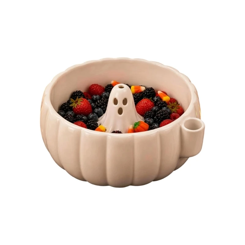 547F Produce Wash And Serve Bowl with Center Figure for Fall Tables