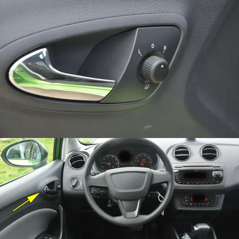 6J1837113A 6J1837114A Left Right Front Car Interior Inside Inner Door Handle For Seat Ibiza 2009 2010 2011 2012 Auto Accessories