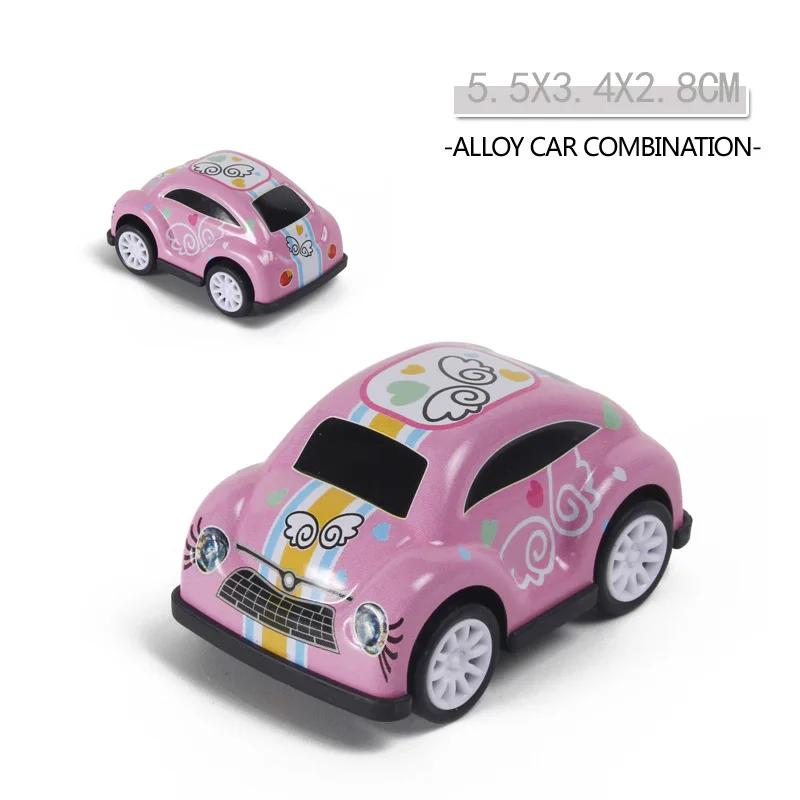 1PCS Random Mini Pull Back Alloy Sports Car Model Candy Color Car Toy Children Kids Cute Cartoon Car Model Children Toy Gift