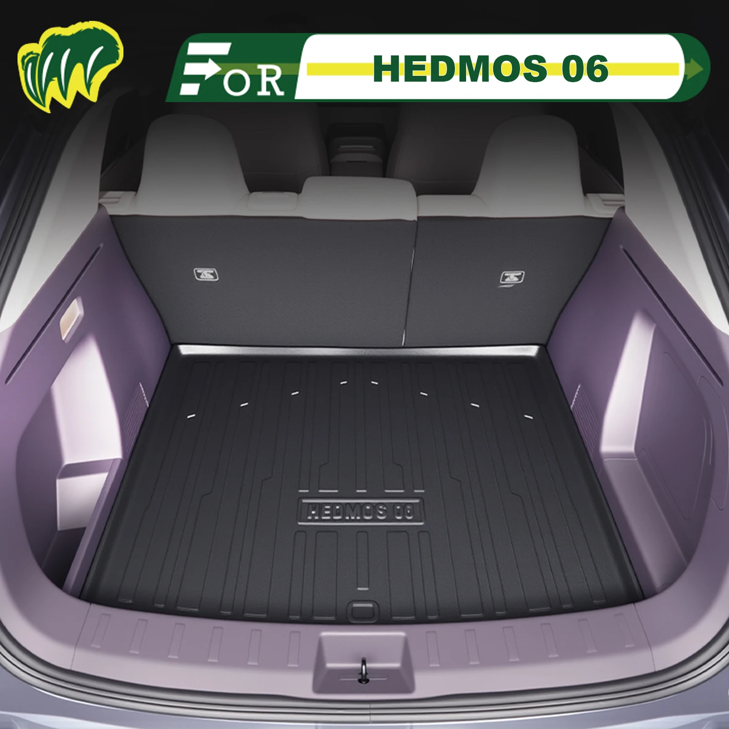

Для HEDMOS ‌ 06 2025-2026 TPE Коврик в багажник автомобиля на заказ Всесезонный коврик в багажник 3D-образная подкладка в багажник Защитный коврик для спинки стула