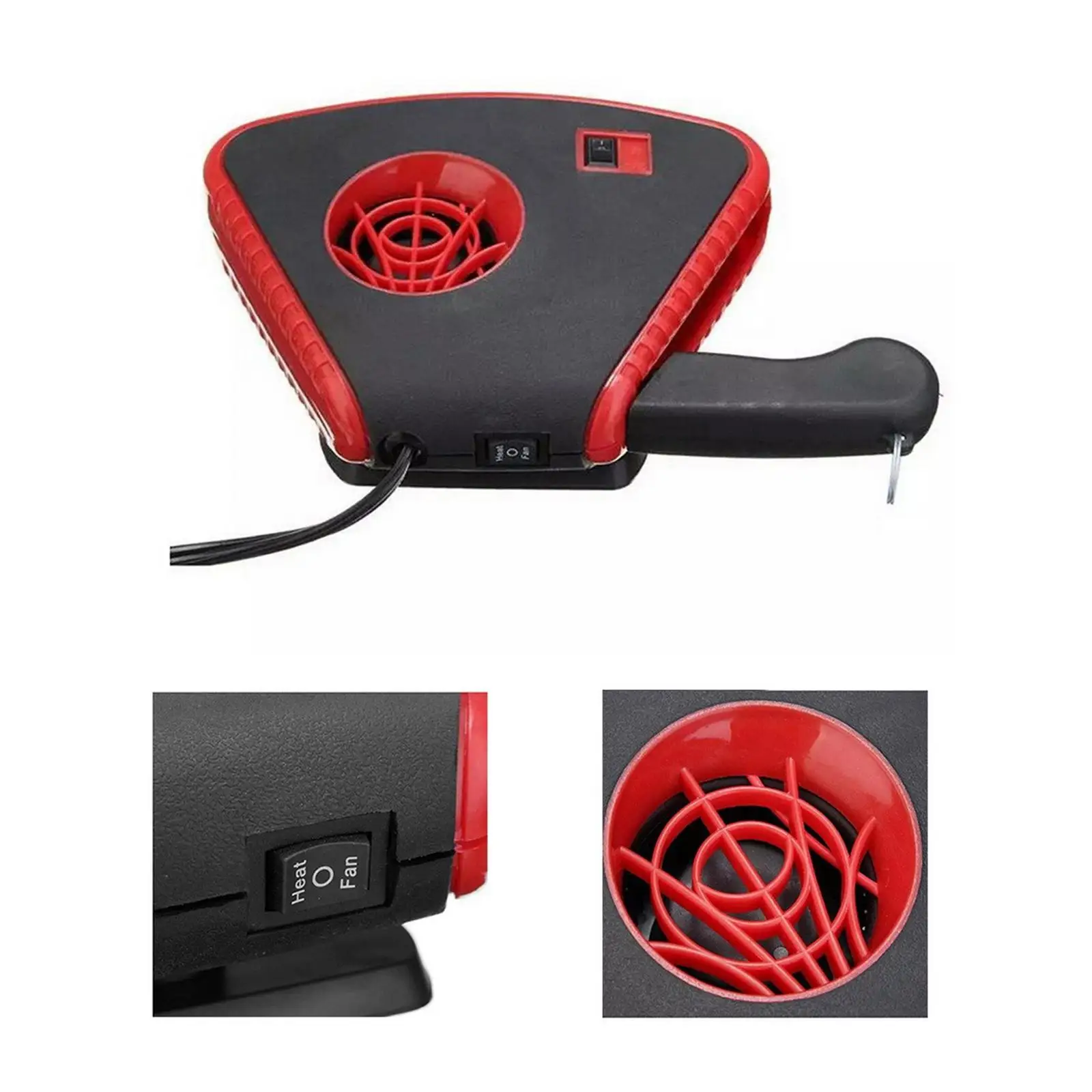 12V Car Heater Fan Windscreen Defogger Window Defroster Plug and Play 360 Degree
