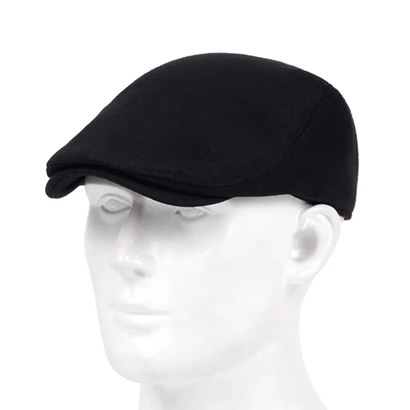 Fashion Men Cotton Solid Soft beret Casual Peaked Cap Women Newsboy hat Unisex Retro Hat Leisure Beret Caps For Seasons