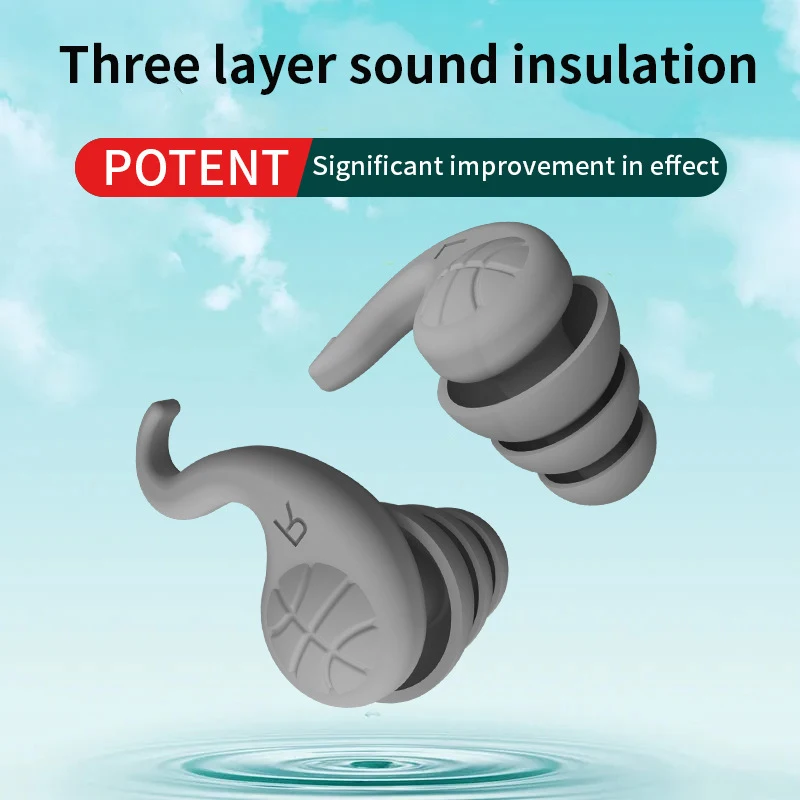 &Soundproof Earplugs For Sleeping Soft Silicone Ear Muffs Noise Protection Travel Reusable Protection Sound Blocking Ear Plugs