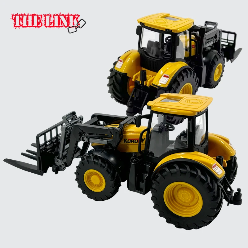 Scene Simulation Farmer Truck Toys for Boys 1/24 Inertia Farmer's Combined Soil Preparation Vehicle For Kids Toy Children's Days