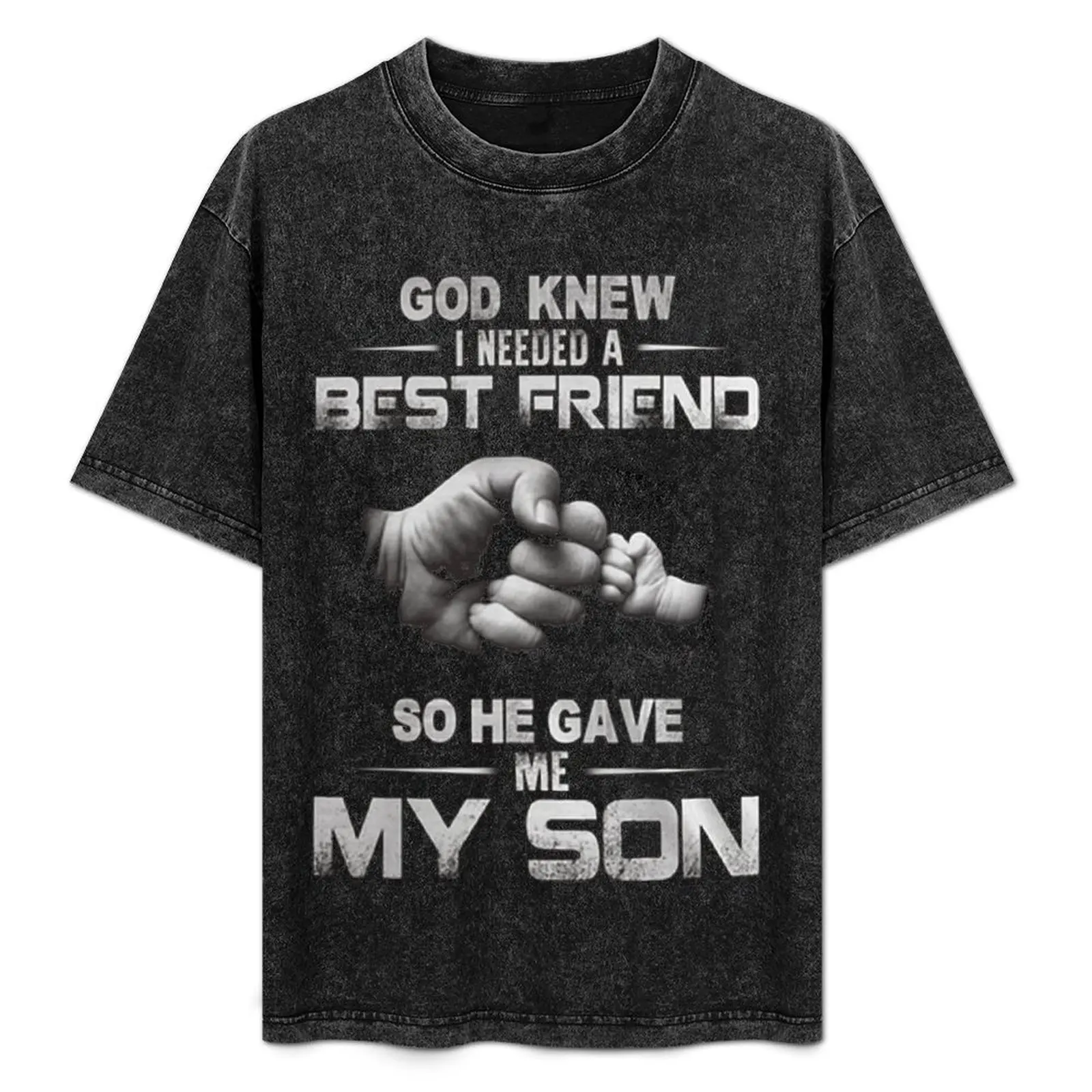 Dios sabía que necesitaba un mejor amigo, así que me dio a mi hijo una camiseta de manga corta con estampado moderno.