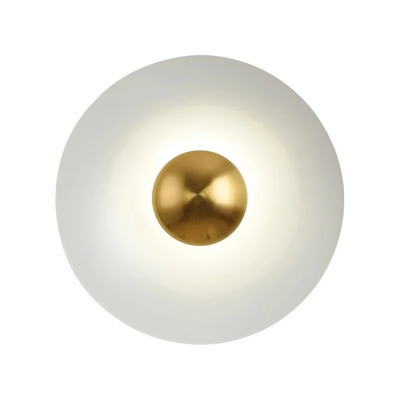 

Modern Round Metal Wall Lamp Living Room Bedside LED Sconce Light Bedroom Loft Nordic Designer Home Decor night Lighting