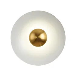 Modern Round Metal Wall Lamp Living Room Bedside LED Sconce Light Bedroom Loft Nordic Designer Home Decor night Lighting