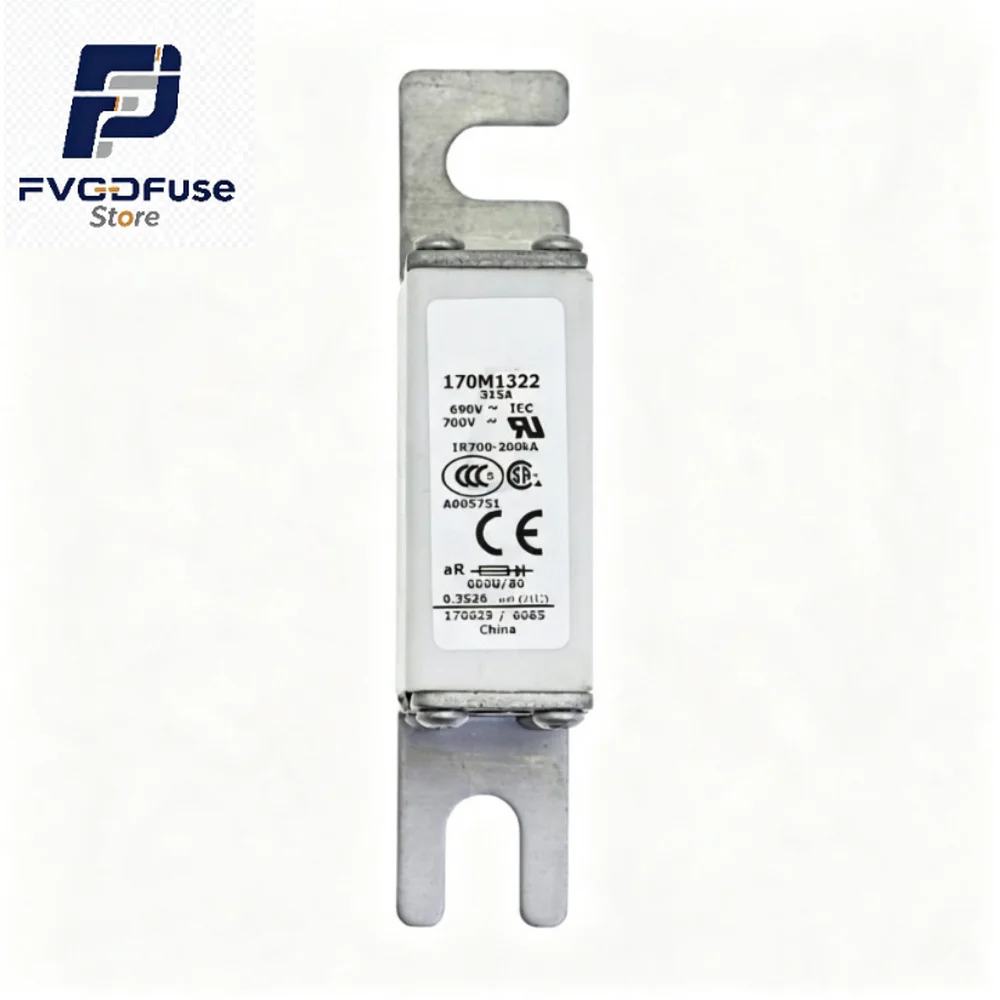 1/10PCS OEM 170M1322 315A 690V High Speed Square Body Semiconductor Protection Fuse