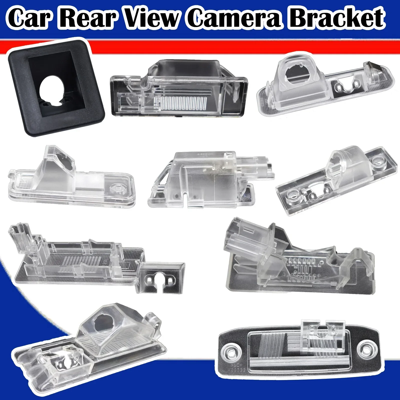 Car Rear Camera Bracket Mount License Plate Lights Housing For Kia Hyundai Nissan Citroen For Matiz Skoda Volkswagen SEAT 2012