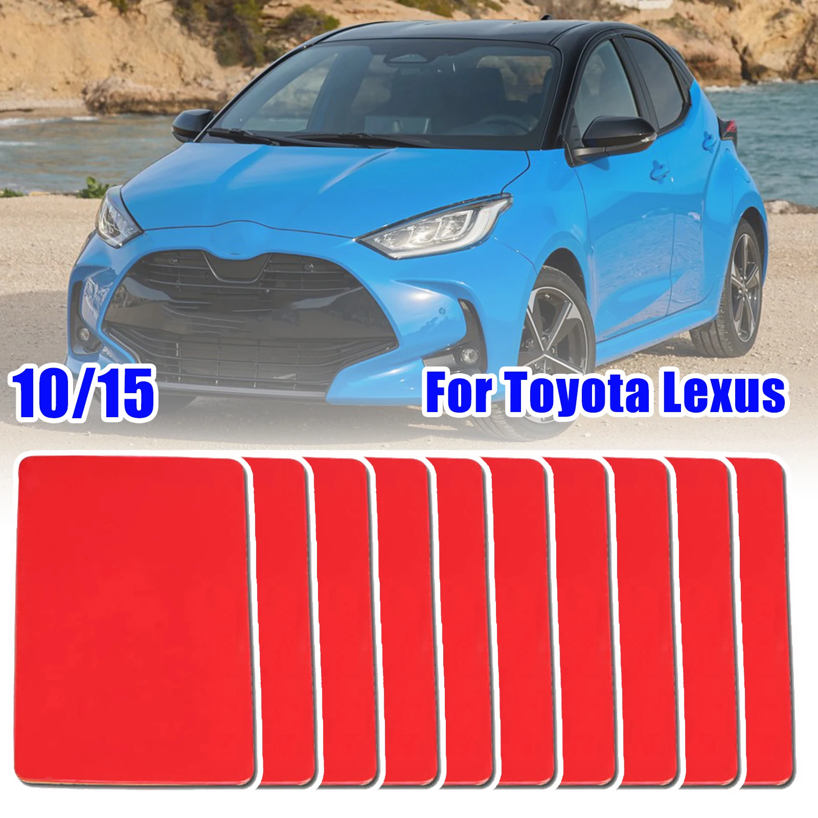 10/15X For Toyota Lexus Rain& Light Sensor Gel Adhesive FILM Silicone Cushion Pad Windscreen Chip Repair Kit Multi-Purpose Tape