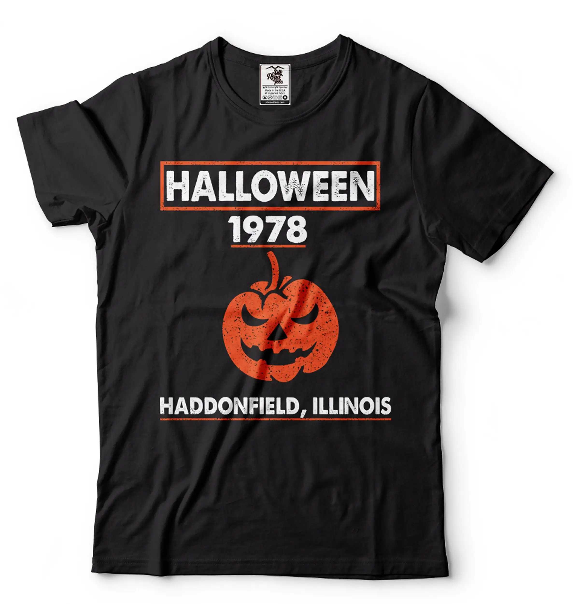 Halloween 1978 T Shirt Horror Movie Pumpkin Inspired Haddonfield Illinois S