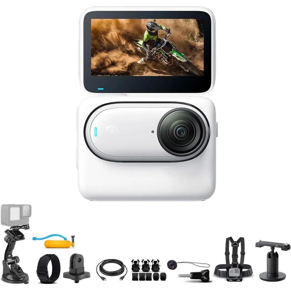 

Компактная экшн-камера 4K, водонепроницаемая, стабилизированная, для ношения, с комплектом для хранения и монтажа емкостью 128 ГБ.