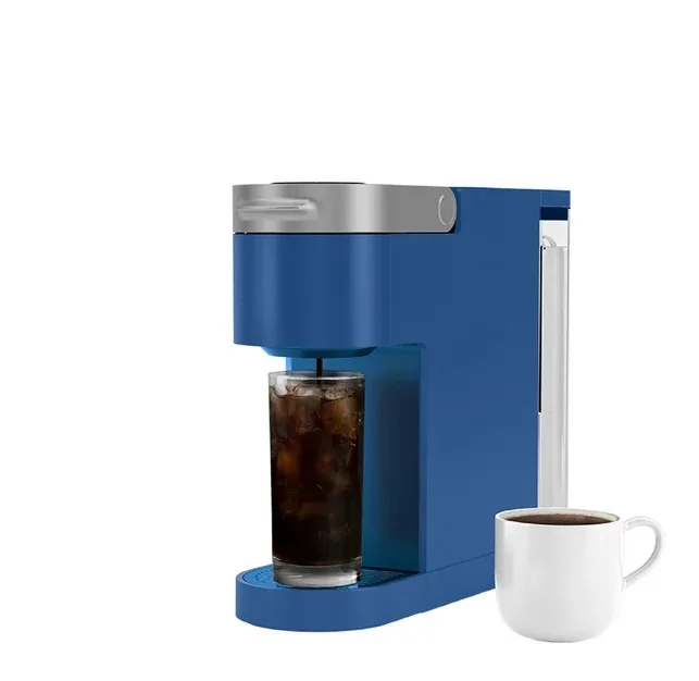 K-Slim + ICED Single-Serve Coffee Maker, Blue