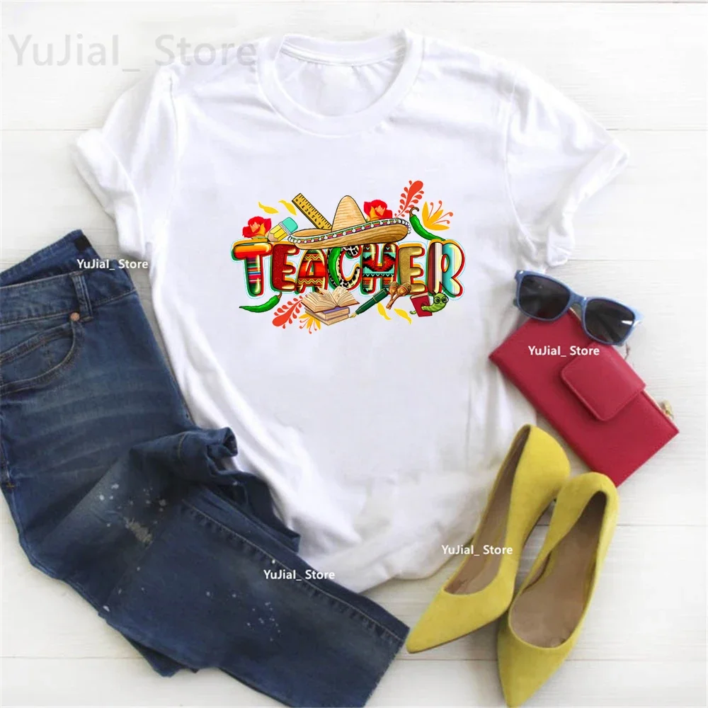 Inspirational Teacher Women Shirts Teach Love Inspire Shirt Back To School Tee Teacher Appreciation Tshirts  Casual Tops