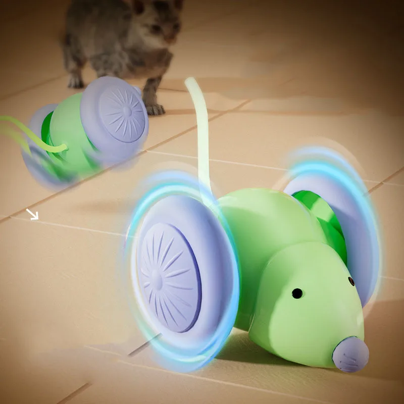 Neue Haustier-Spielzeuge Katzen-Unterhaltungs-Gadget zur Selbstbeschäftigung Maus-Auto Laser-Neckspielzeug Katzenspielzeug