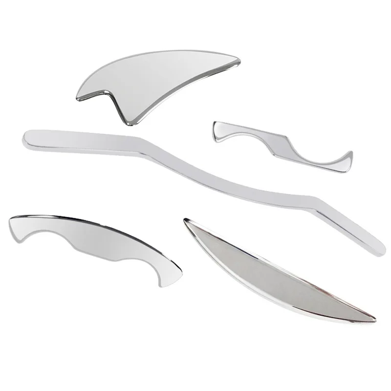 

5-Piece Stainless Steel Massage Set: 2-in-1 Muscle & Gua Sha Therapy, Durable Full-Body Care for Neck/Back/Limbs, Unisex