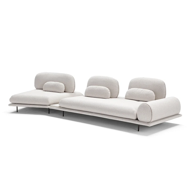 2025 new Italian designer fabric sofa, curved special-shaped, simple and minimalist push-pull function