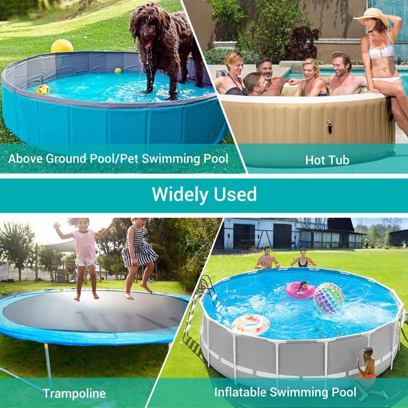 1 PCS Round Pool Cover For Above Ground Pools, Hot Tub Cover Waterproof And Dustproof, Swimming Pool 12FT