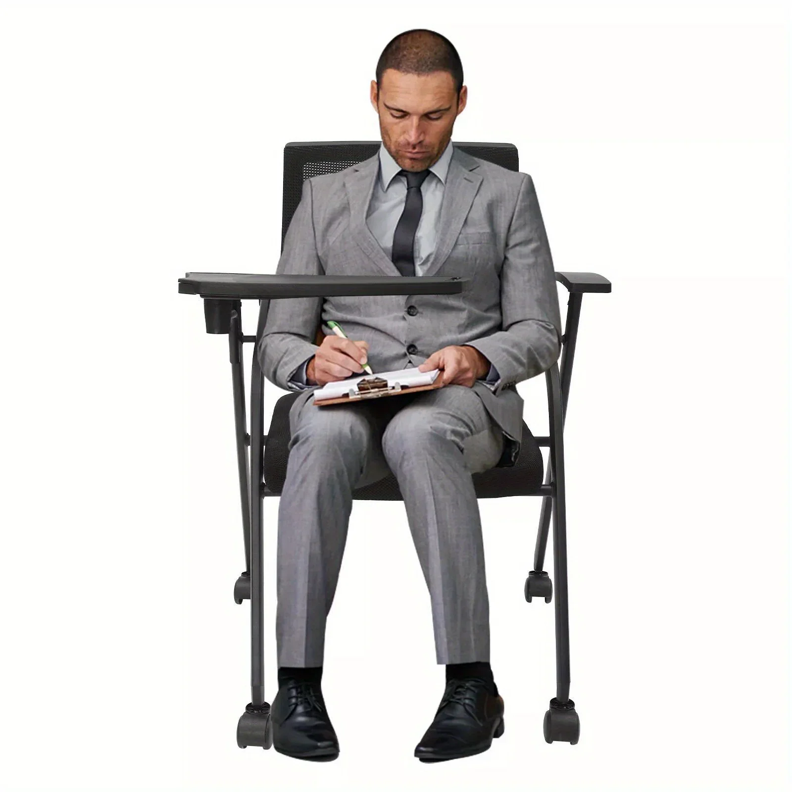 Исполнительный сетчатый стол с высокой спинкой, рабочий стул, конференц-стул, набор для штабелирования для приема