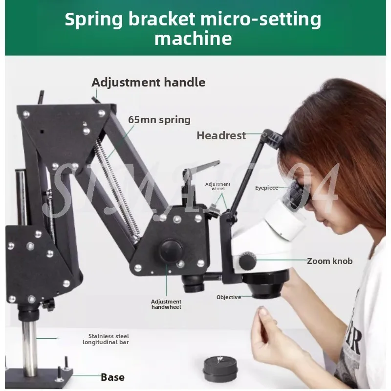 High Definition Stereo Microscope, Mobile Phone Repair High Definition Binocular Magnifying Glass Diamond Setting
