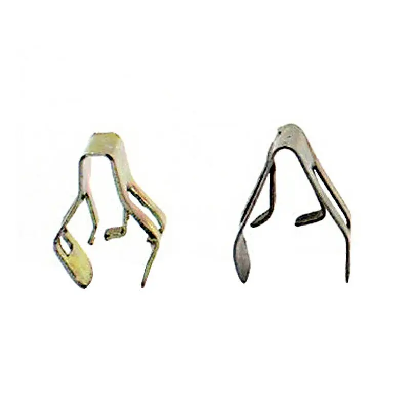 40pcs Metal U-Shape Trim Retainer Clips for Automotive Dashboard Panels Door Trims and Trunk Interior Panel Fixation