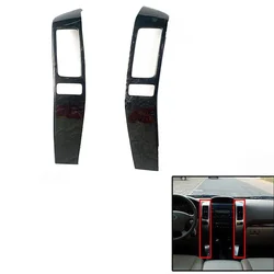 Black Wood Color Trim Panel Cover Car Styling Central Control Air Outlet Cover For Toyota Land Cruiser 120 Prado FJ120 2003-2009