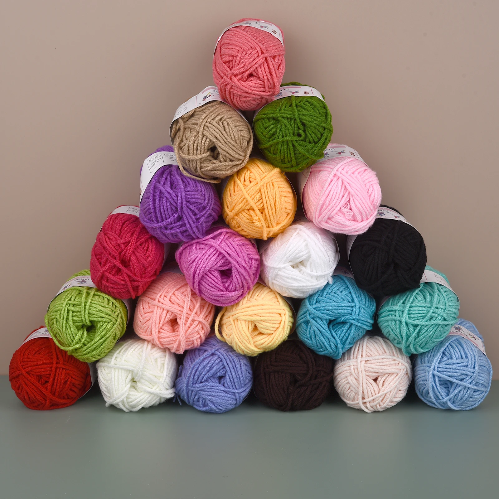 

25 г 5-слойная молочная милая мягкая хлопковая детская пряжа для вязания толстая пряжа пряжа для ручного вязания крючком для DIY шарф, свитер, шапка, кукла, ремесло