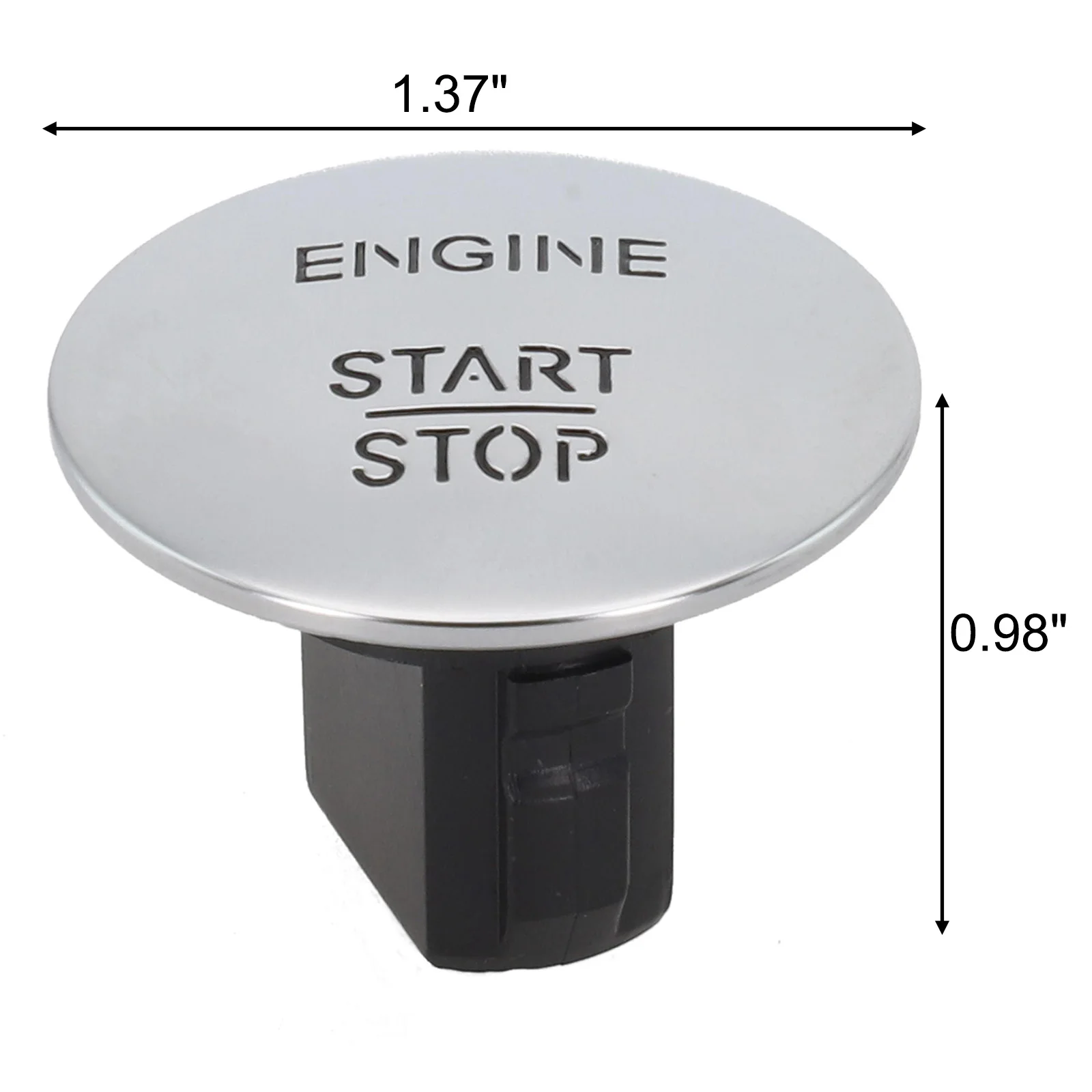 Engine Start Stop Button Keyless Go Start Button Durability And Reliability Chrome Black Car Customization For Mercedes Vehicles