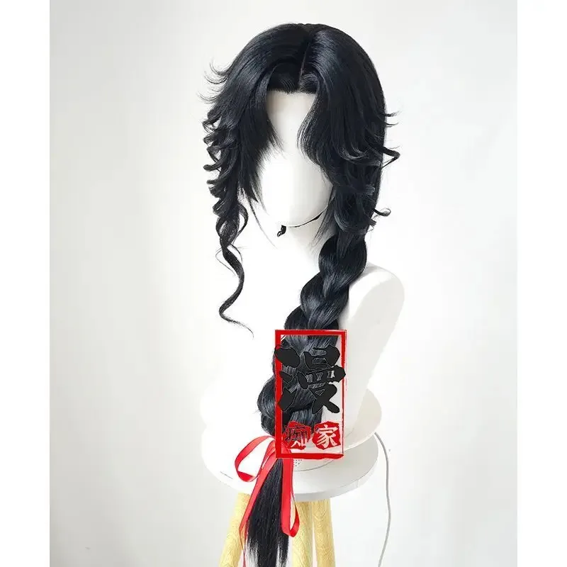 

Tian Guan Ci Fu Cosplay hua cheng San Lang Wig Heaven Officials Blessing Cosplay Black Wig Huacheng Heat Resistant Synthetic A58