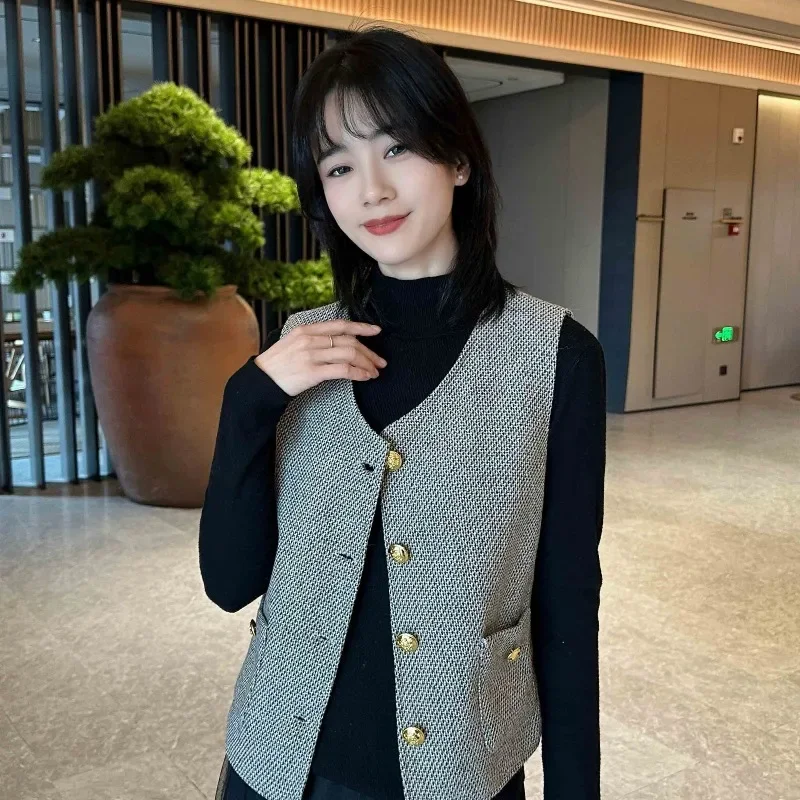 Gilet blazer di lusso in stile francese Cappotto unisex slim fit con orlo asimmetrico Tessuto misto lana di alta qualità ideale