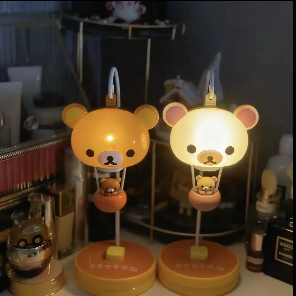 

Kawaii Sanrio Rilakkuma Light Night Light Anime Cartoon Cute Student Book Desk Lamp Desktop Decoration Girls Birthday Gifts Toys