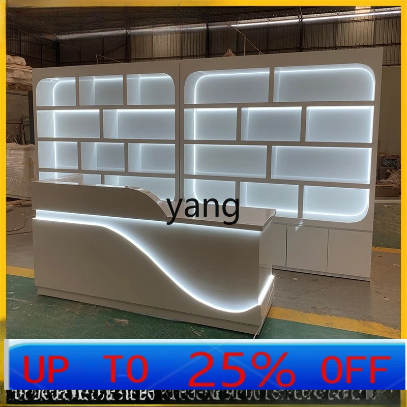 

LH paint cosmetics display cabinet beauty salon skin care products manicure table display cabinet