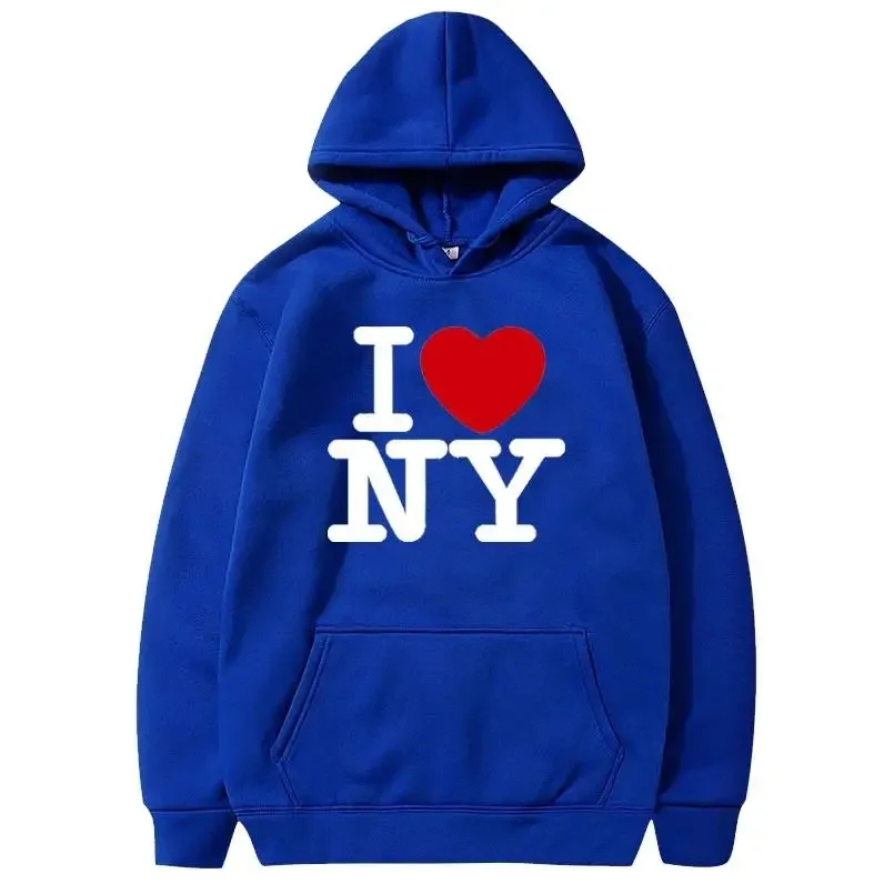 I Love New York Pritned Hoodies Women\'s Fashion Casual Hooded Pullover Street Hip Hop Clothing