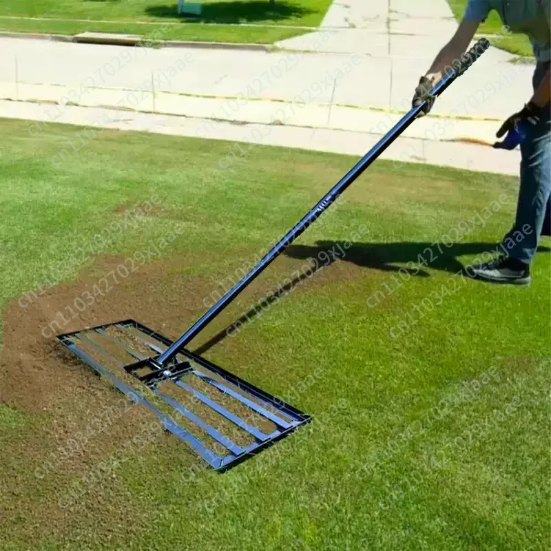 Garden Farm Vegetable Plot Push-Pull Leveler, Sand Rake, Grass Rake Lawn Leveling Rake, Leveling Machine, Soil Fertilizer Tool