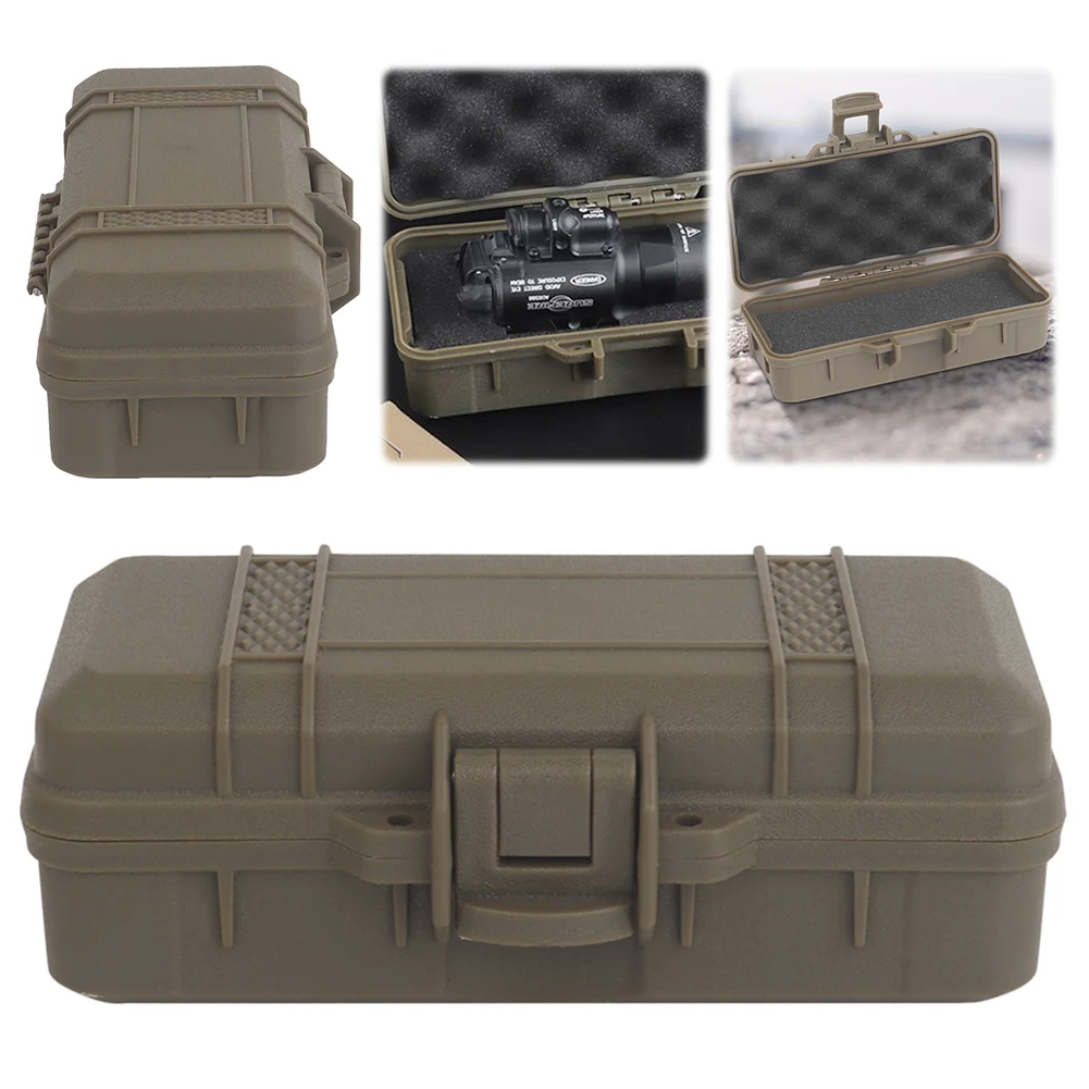 

Outdoor Survival Tool Case with Sponge Survival Storage Container Dustproof Sealed Shock Absorption Box Outdoor Accessories