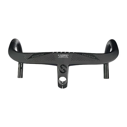 Imagen 2 del producto TOSEEK TR5500 Cable interno completo enrutamiento manillar de bicicleta de carretera T800 carbono integrado Di2 con soporte para ordenador de bicicleta